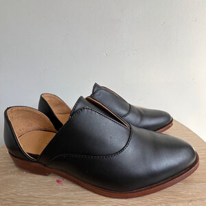 Women's Nisolo Leather D'Orsay Oxford Shoes Size 7 Black